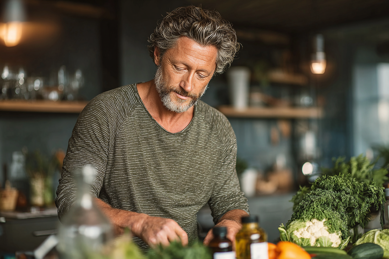 Чоловік веде здоровий спосіб життя