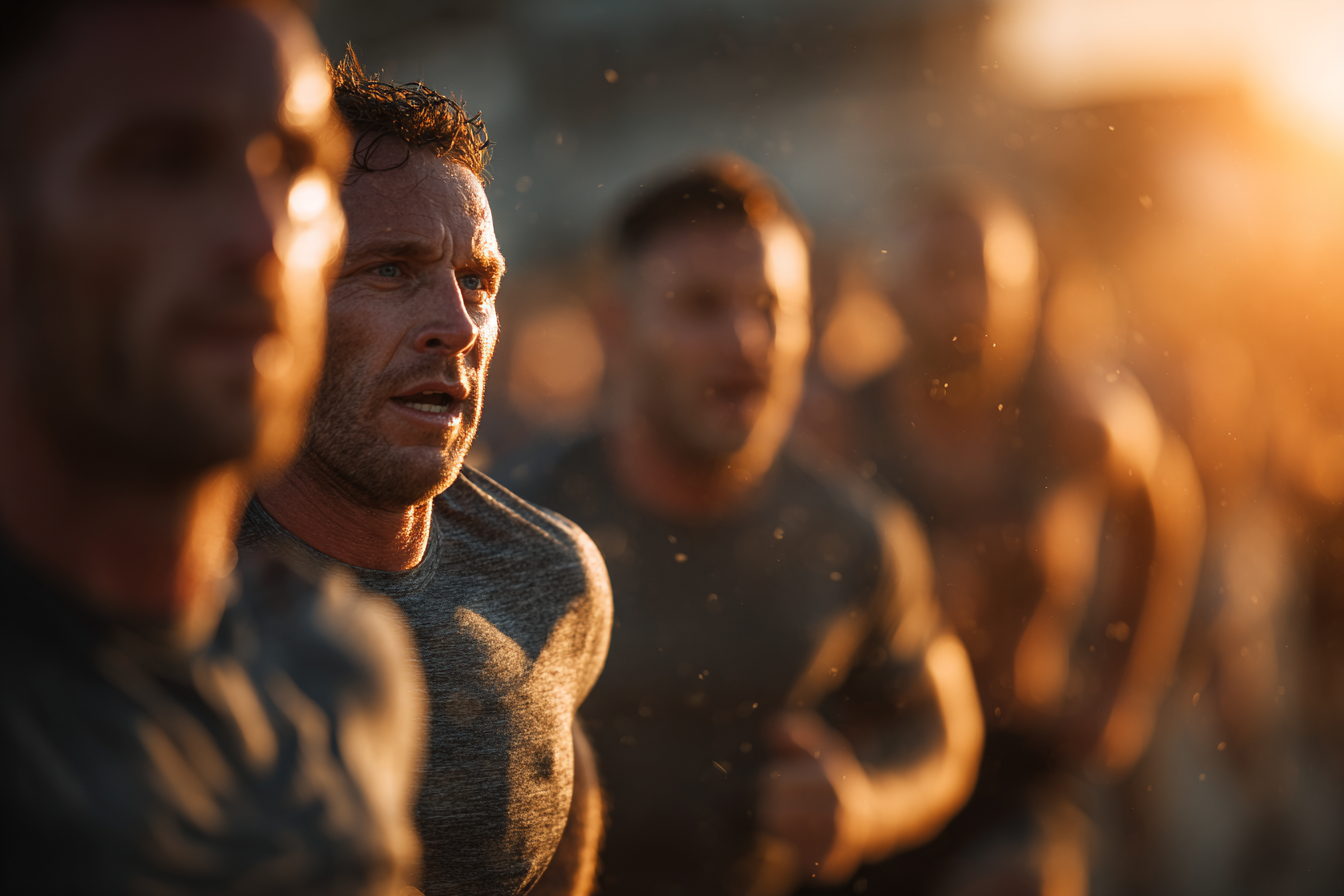 Група чоловіків на зустрічі